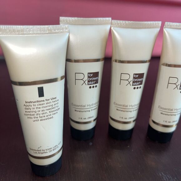 4 Rx For Brown Skin Essential Hydration Moisturizing Cream 1oz Each New Sealed - Picture 2 of 4
